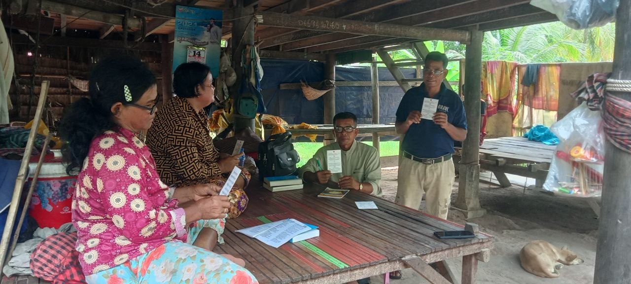 Home Bible study and discipleship visit in Chhuk